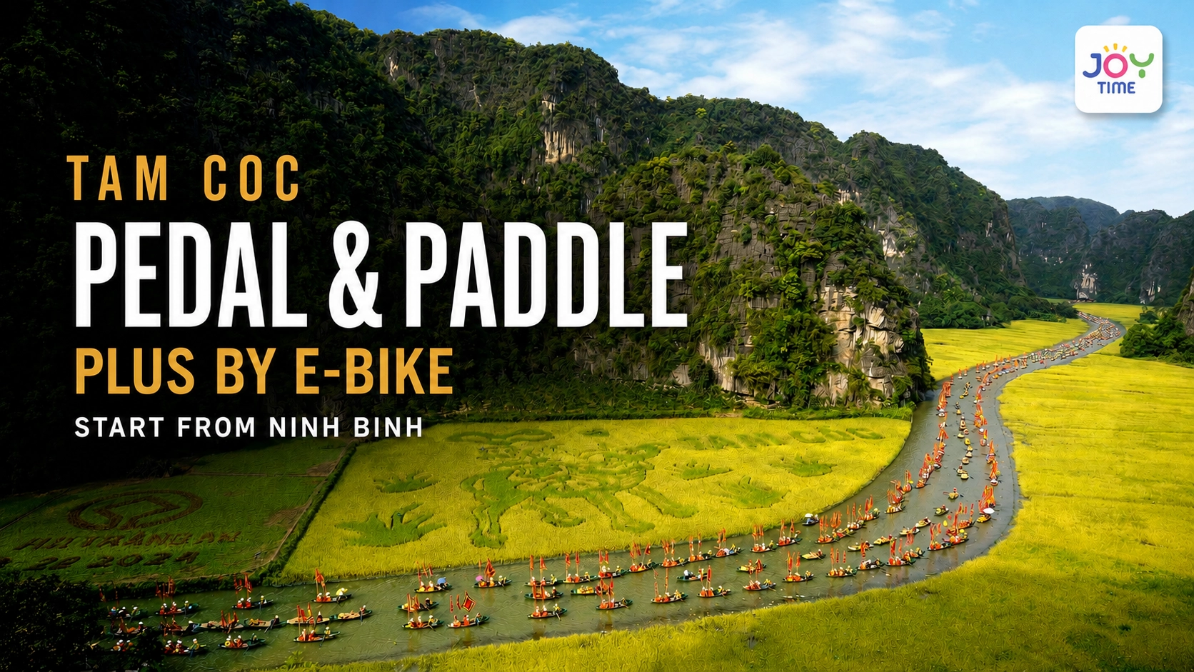 Tam Coc Pedal & Paddle Plus by E-bike | Start from Ninh Binh 
